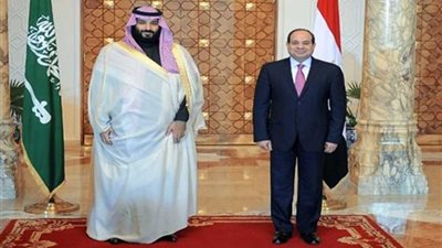 السيسي وولي العهد السعودي في جولة تفقدية بالجامع الأزهر