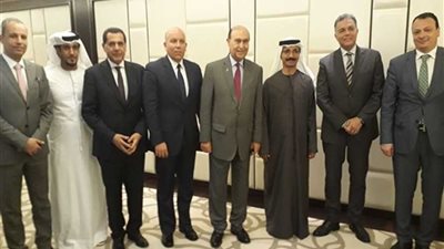 عرفات ومميش يلتقيان رئيس موانئ دبي العالمية