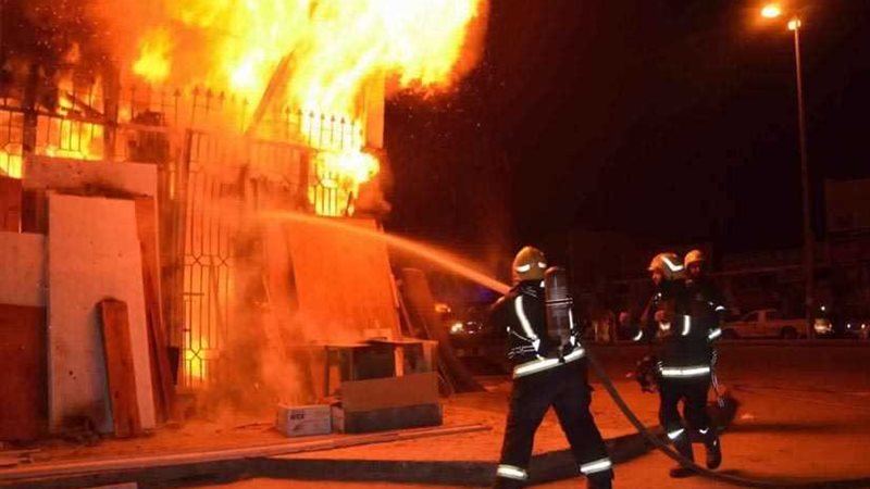 اندلاع حريق متعمد