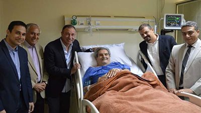 الخطيب وكنفاني يزوران عادل هيكل