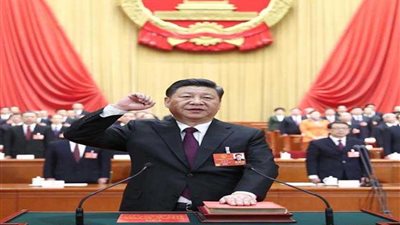 الرئيس الصيني شي جين بينج يؤدي اليمين الدستورية ‏