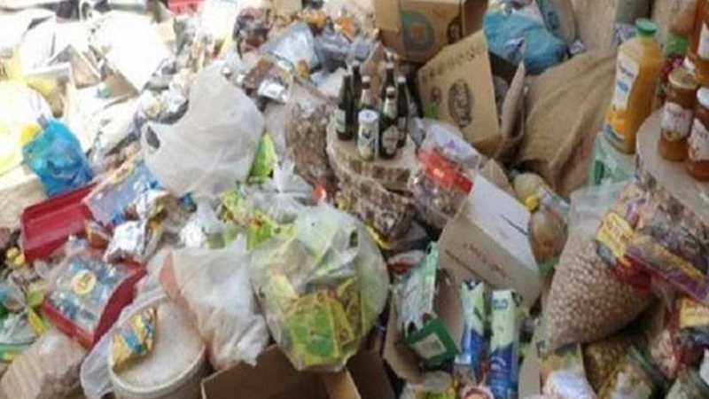 ضبط 26 طن سلع غذائية