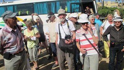 السياح الألمان يتجولون بسوهاج