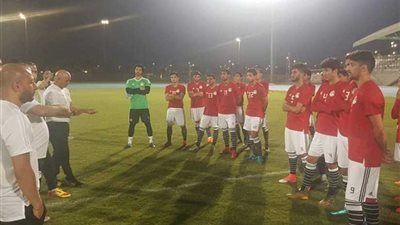 المنتخب الأوليمبي كامل العدد في ثاني تدريباته بالسعودية