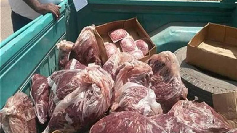 ضبط 20 طن لحوم ودواجن