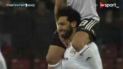 «صلاح» يُسجل هدفًا للفراعنة في شباك البرتغال