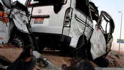 إصابة ٦ أشخاص فى انقلاب سيارة بدائرى سمالوط