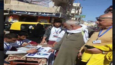 بالصور.. ازدحام أمام اللجان الانتخابية بغرب الإسكندرية