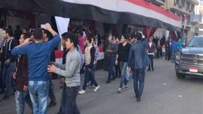 إقبال كبير من المواطنين على اللجان الانتخابية بالفيوم