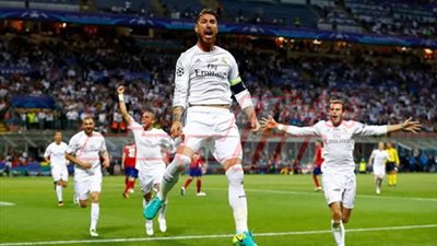 بالصور.. ريال مدريد يتقدم على أتلتيكو في الشوط الأول من نهائي 