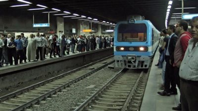 توقف حركة القطارات بالخط الاول بمترو الأنفاق