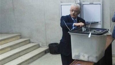 وزير التعليم يدلى بصوته في الانتخابات الرئاسية