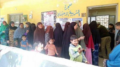 طوابير بلجان بني سويف في ثاني أيام الانتخابات