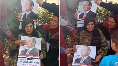 ثاني معمرة في القليوبية تدلي بصوتها (صور)