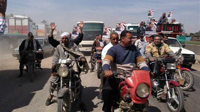 تزايد أعداد الناخبين ومسيرات انتخابية ببني سويف