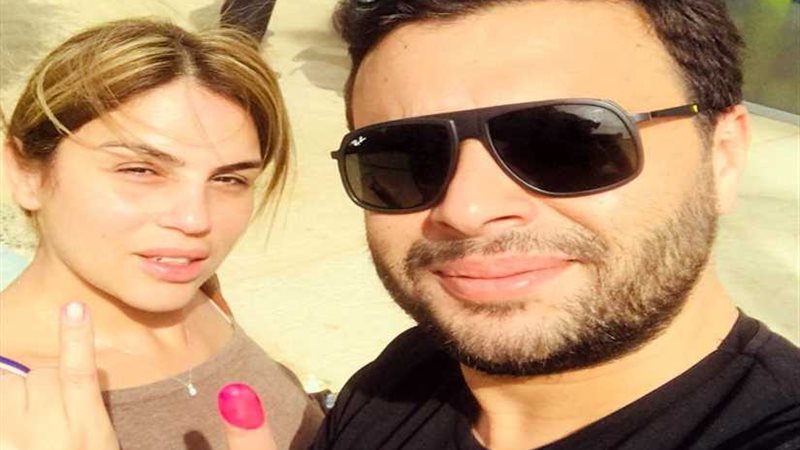 رامي صبري وزوجته