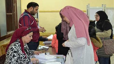 رغم الأمطار.. إقبال متزايد على اللجان الانتخابية بالمنصورة