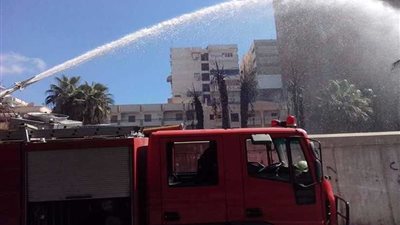 نشوب حريق في مصعد عقار بالمنصورة