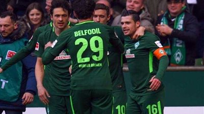 فيردر بريمن يتغلب على إينتراخت فرانكفورت 2 / 1 في الدوري الألماني