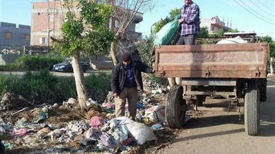 رفع 40 طن قمامة من دمنهور