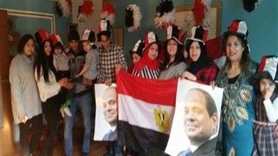 المصريون في ألمانيا يحتفلون بفوز الرئيس السيسي في الانتخابات الرئاسية