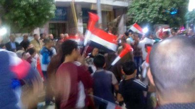 عشرات الآلاف يحتفلون بفوز الرئيس في بني سويف