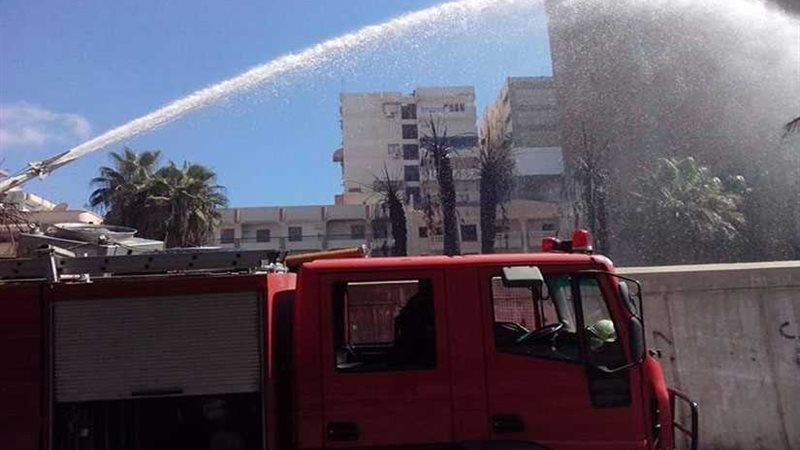 نشوب حريق في مصعد