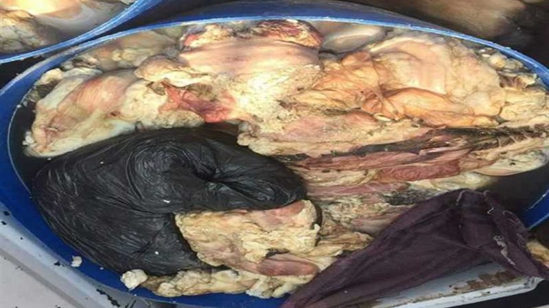 ضبط كميات من اللحوم