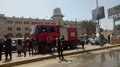 السيطرة على حريق عمارة الأوقاف بطنطا