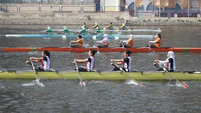«نهر النيل» يتزين بسباقات بطولة الجمهورية للتجديف بمشاركة 19 فريق