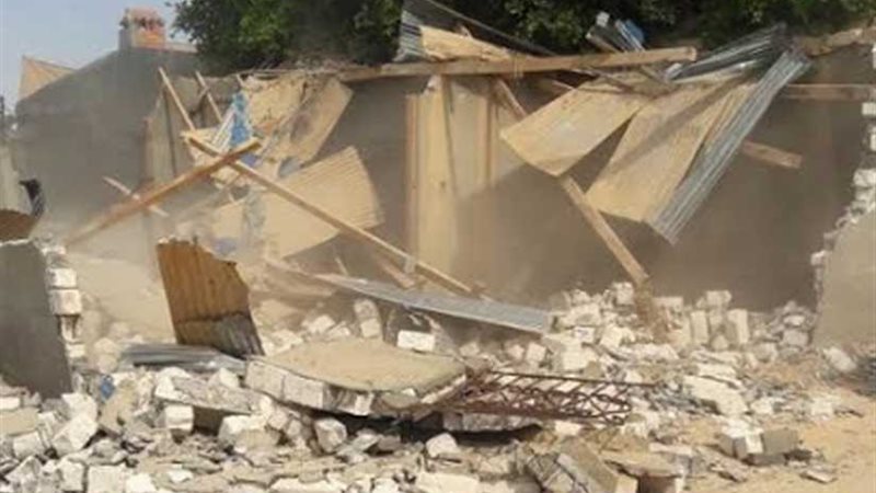 إزالة 7 تعديات ببرج