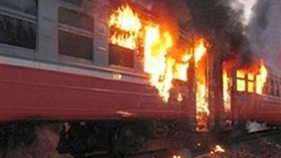 السيطرة على حريق نشب في عربة سكة حديد متوقفة بالمنيا