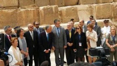 وزير الآثار يرافق رئيس البرتغال في زيارته للأهرامات والمتحف المصري