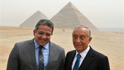 زيارة رئيس البرتغال للأهرامات والمتحف المصري (صور)