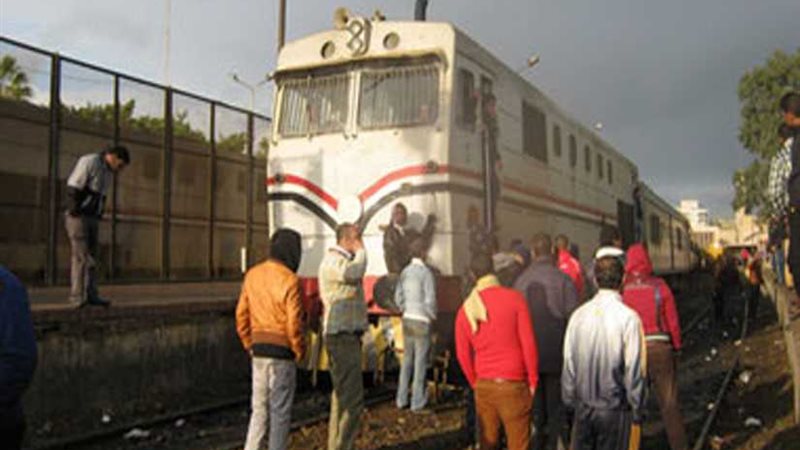 اصطدام قطار وسيارة