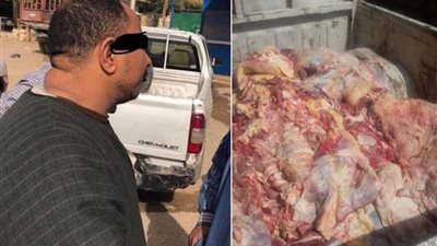 ضبط 1100 كيلو لحوم فاسدة بالفيوم.. 