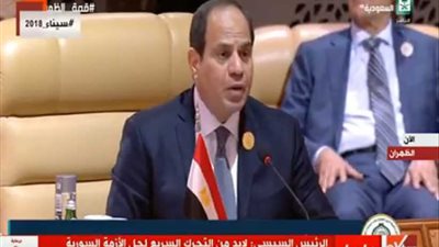 السيسي: لا مستقبل في اليمن إلا بحل سياسي لا مكان فيه لأطماع إقليمية (فيديو)