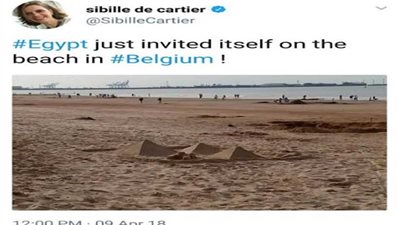 الأهرامات على شواطئ رمال بلجيكا