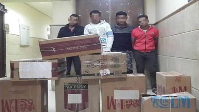 سقوط سارقي السجائر بالمقطم