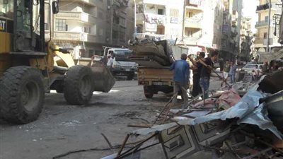 رفع وإزالة 542 إشغال طريق في حملة مكبرة بالبحيرة