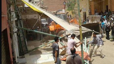 إزالة 500 حالة تعد وإشغالات في ببا جنوب بني سويف