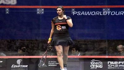 نور الشربينى تتأهل للدور الثانى لبطولة الجونة المفتوحة للاسكواش