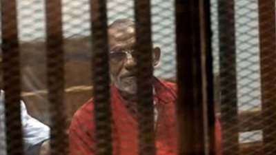 مرافعة الدفاع في محاكمة بديع و738 متهما بفض اعتصام رابعة.. غدا