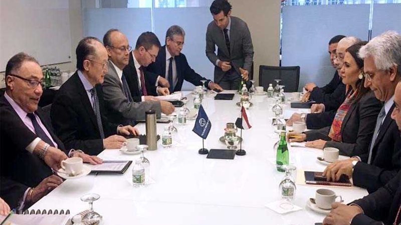 سحر نصر تبحث مع رئيس