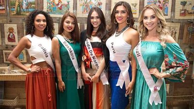 ملكات جمال العالم في زيارة للمتحف المصري..(صور)