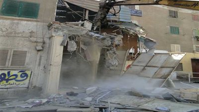 إزالة 525 إشغال طريق في حملة مكبرة بالبحيرة