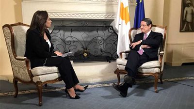 الرئيس القبرصي في لقاء حصري للتليفزيون المصري