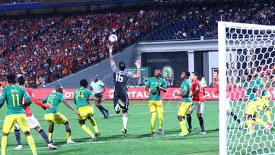 بالصور .. أبرز لقطات الشوط الأول بين مصر وجنوب إفريقيا