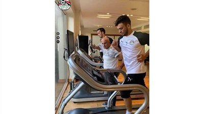 تدريبات استشفائية للاعبي المنتخب الأولمبي استعدادا لنهائي كأس الأمم