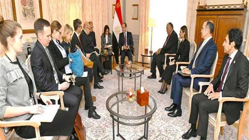 الرئيس السيسي يستقبل